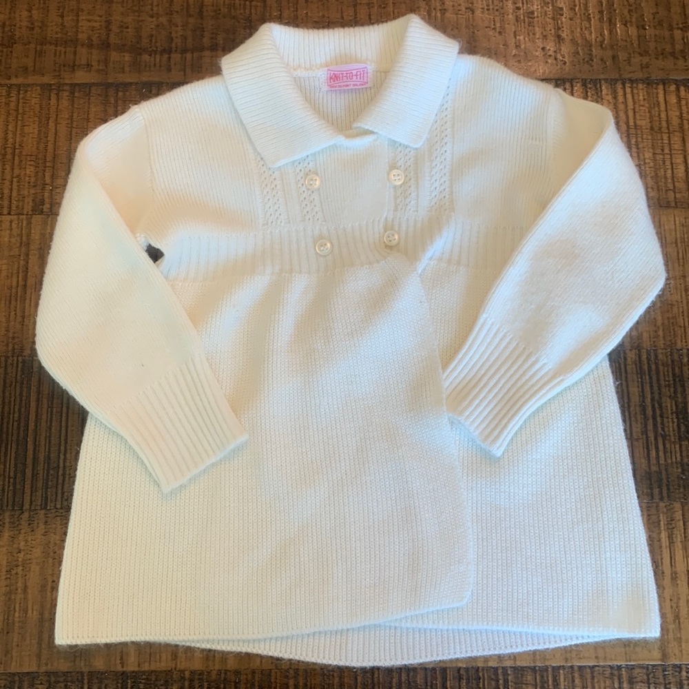 VINTAGE 1960’s baby vest KNIT-to-FIT